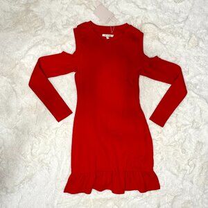 Avec Les Filles Red Sweater Dress